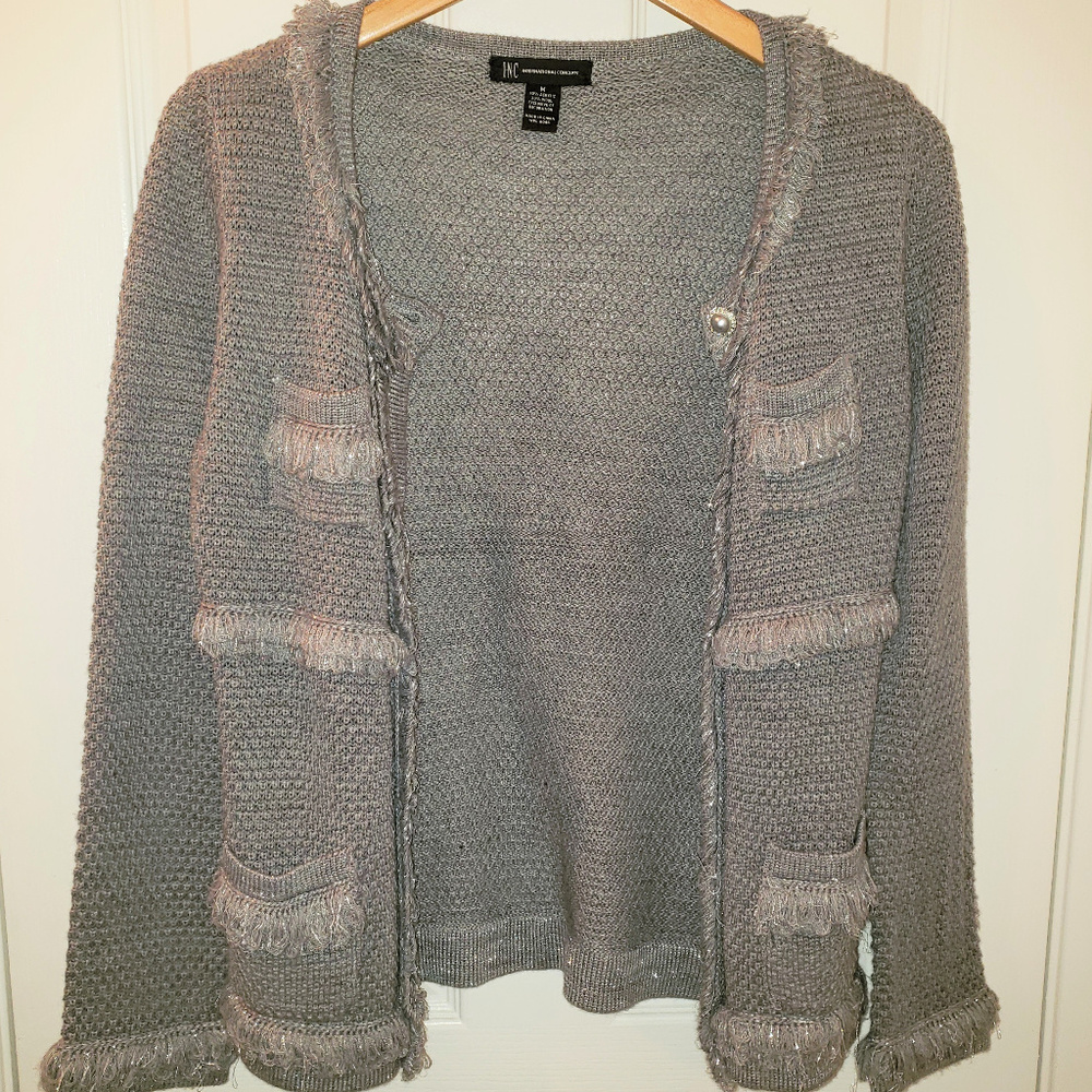 INC Wool Blend Cardigan Sweater - Picture 8 of 8
